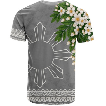 Philippines Filipinos T-Shirt Sampaguita Sunshine Bloom Style