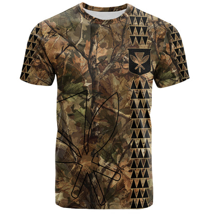 Hawaii T-Shirt Woodland Kanaka Camo Style