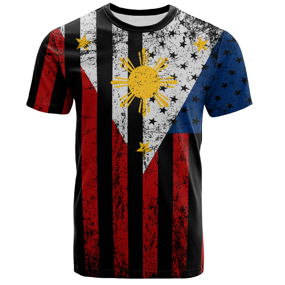 Philippines Filipinos T-Shirt Blackout Flag Pride