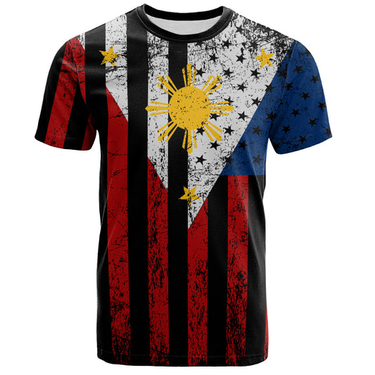 Philippines Filipinos T-Shirt Blackout Flag Pride