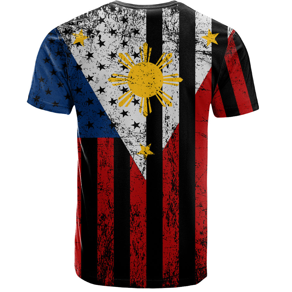 Philippines Filipinos T-Shirt Blackout Flag Pride