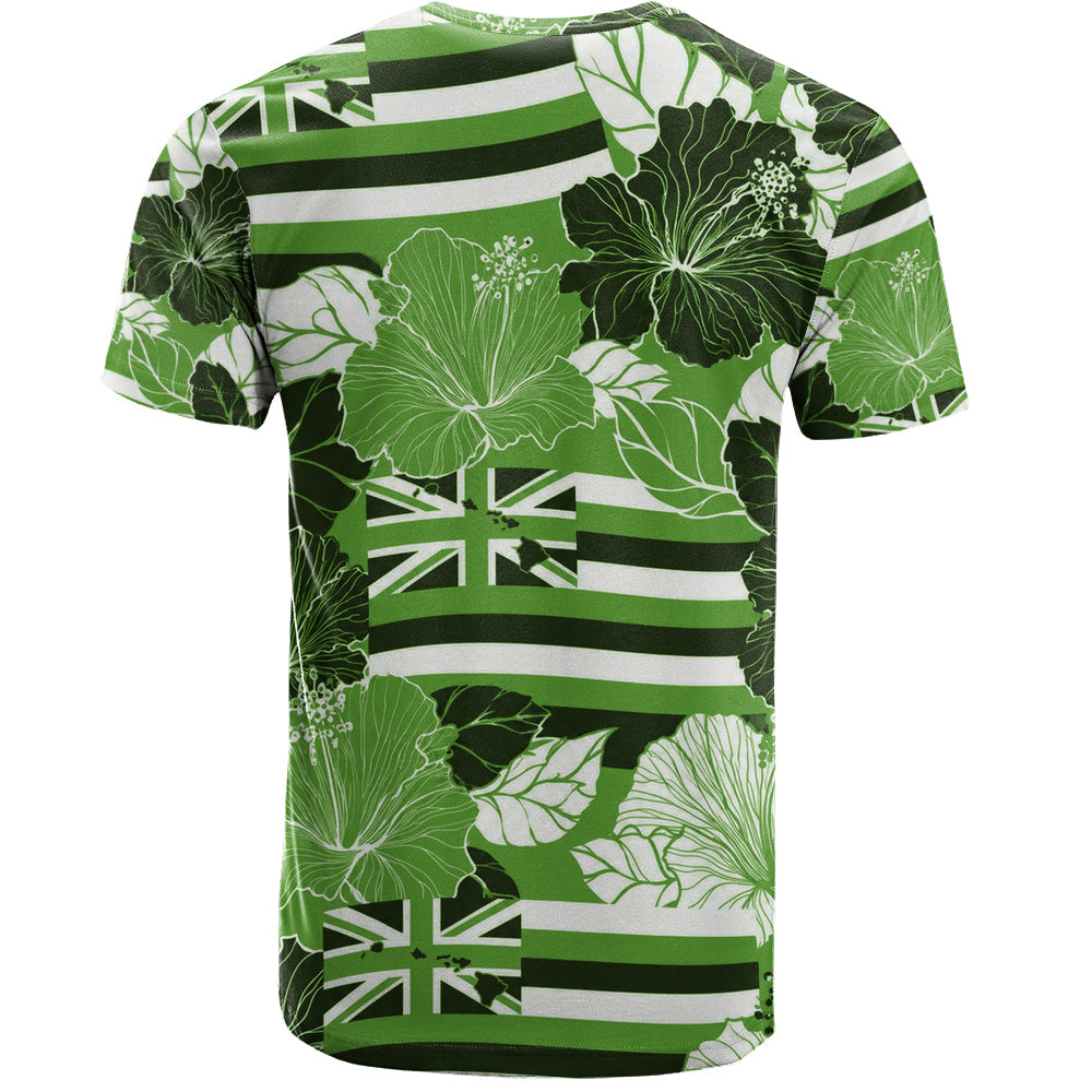 Hawaii T-Shirt Hibiscus Flag Map Island Pride