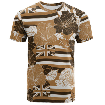 Hawaii T-Shirt Hibiscus Flag Map Island Pride