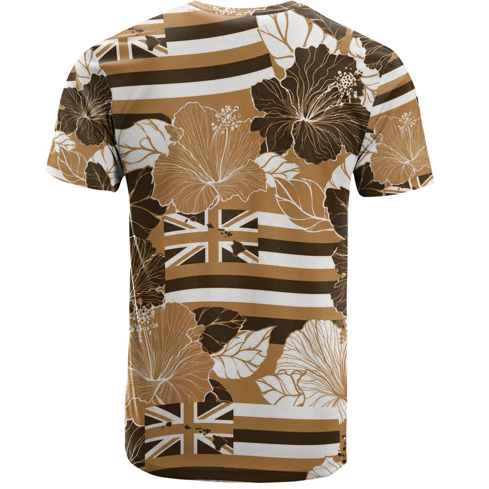 Hawaii T-Shirt Hibiscus Flag Map Island Pride