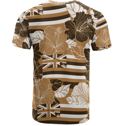 Hawaii T-Shirt Hibiscus Flag Map Island Pride