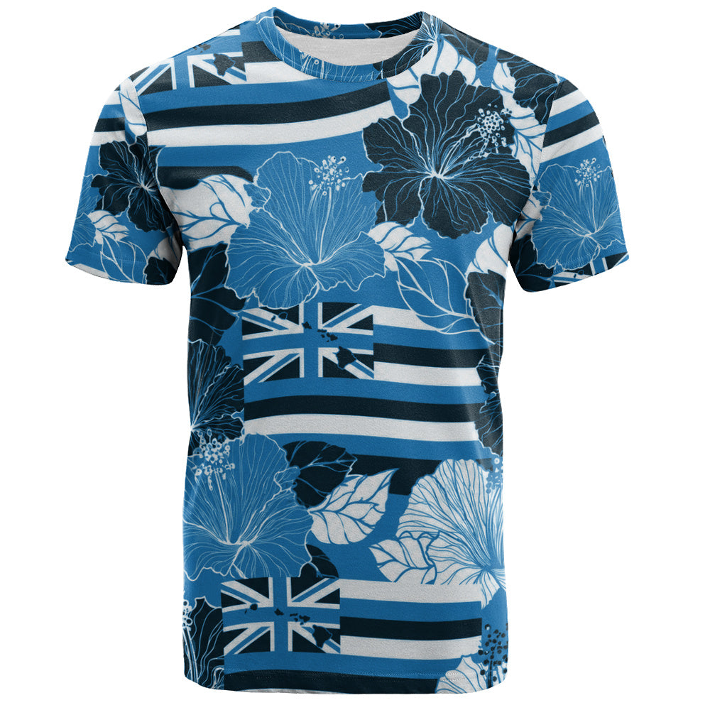 Hawaii T-Shirt Hibiscus Flag Map Island Pride