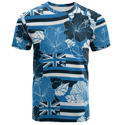Hawaii T-Shirt Hibiscus Flag Map Island Pride