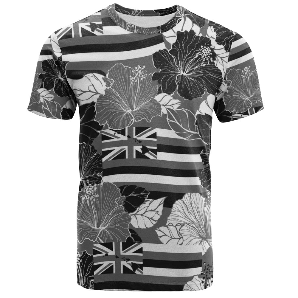Hawaii T-Shirt Hibiscus Flag Map Island Pride