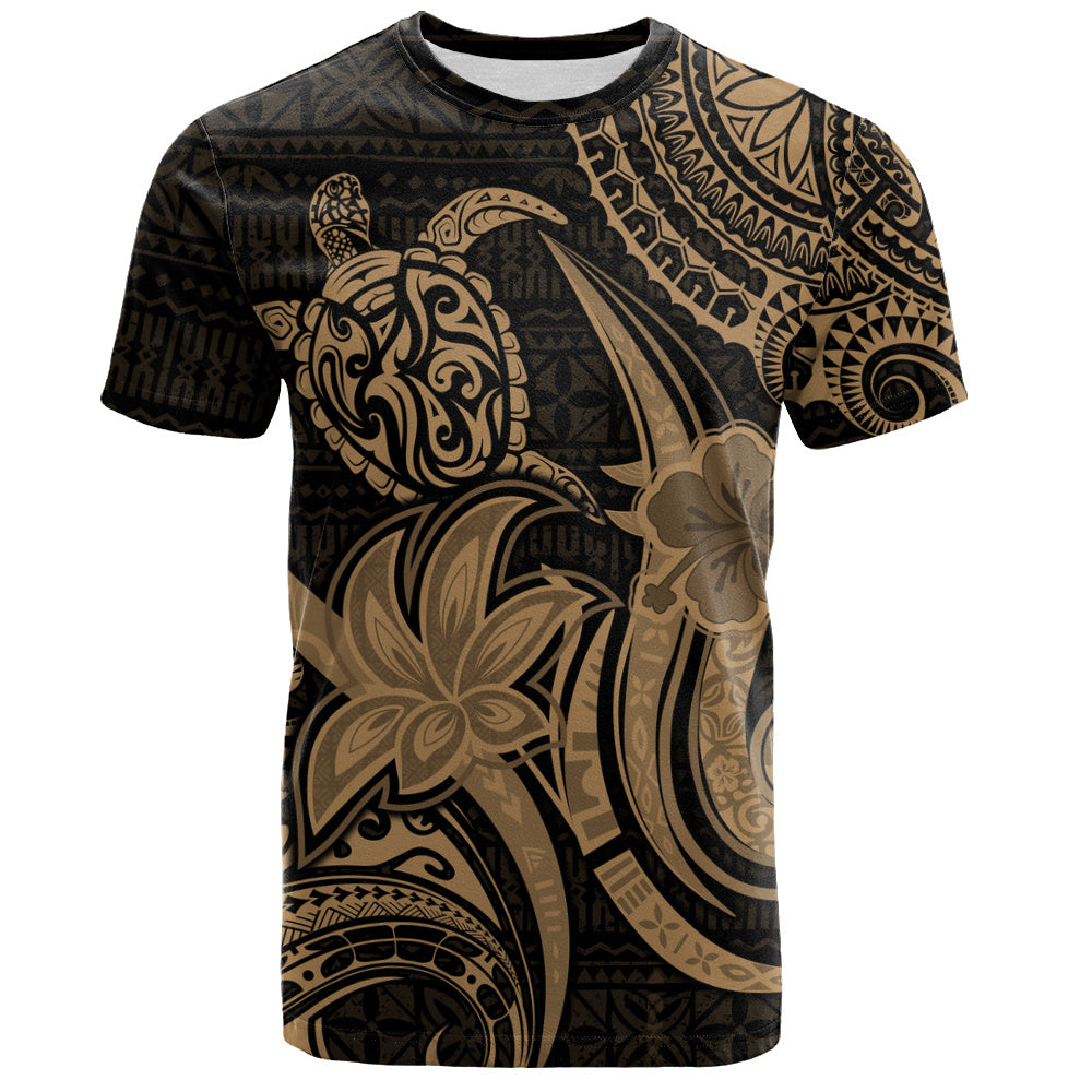 Hawaii T-Shirt Honu Turtle Hibiscus Tribal Legacy