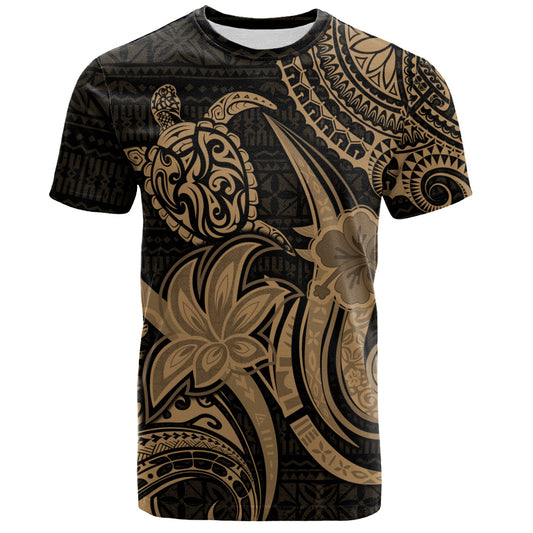 Hawaii T-Shirt Honu Turtle Hibiscus Tribal Legacy