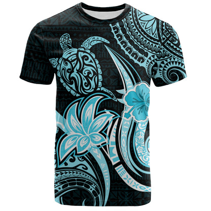 Hawaii T-Shirt Honu Turtle Hibiscus Tribal Legacy
