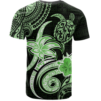 Hawaii T-Shirt Honu Turtle Hibiscus Tribal Legacy