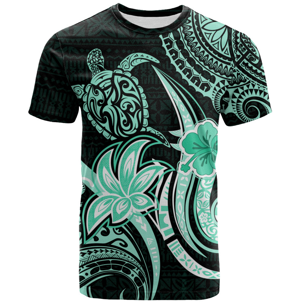 Hawaii T-Shirt Honu Turtle Hibiscus Tribal Legacy
