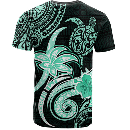 Hawaii T-Shirt Honu Turtle Hibiscus Tribal Legacy