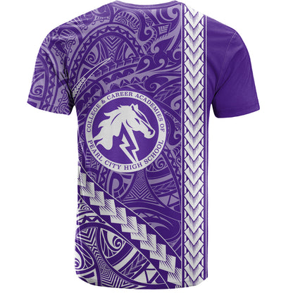 Pearl City High School (Hawaii) T-Shirt Tribal Polynesian Pride Style