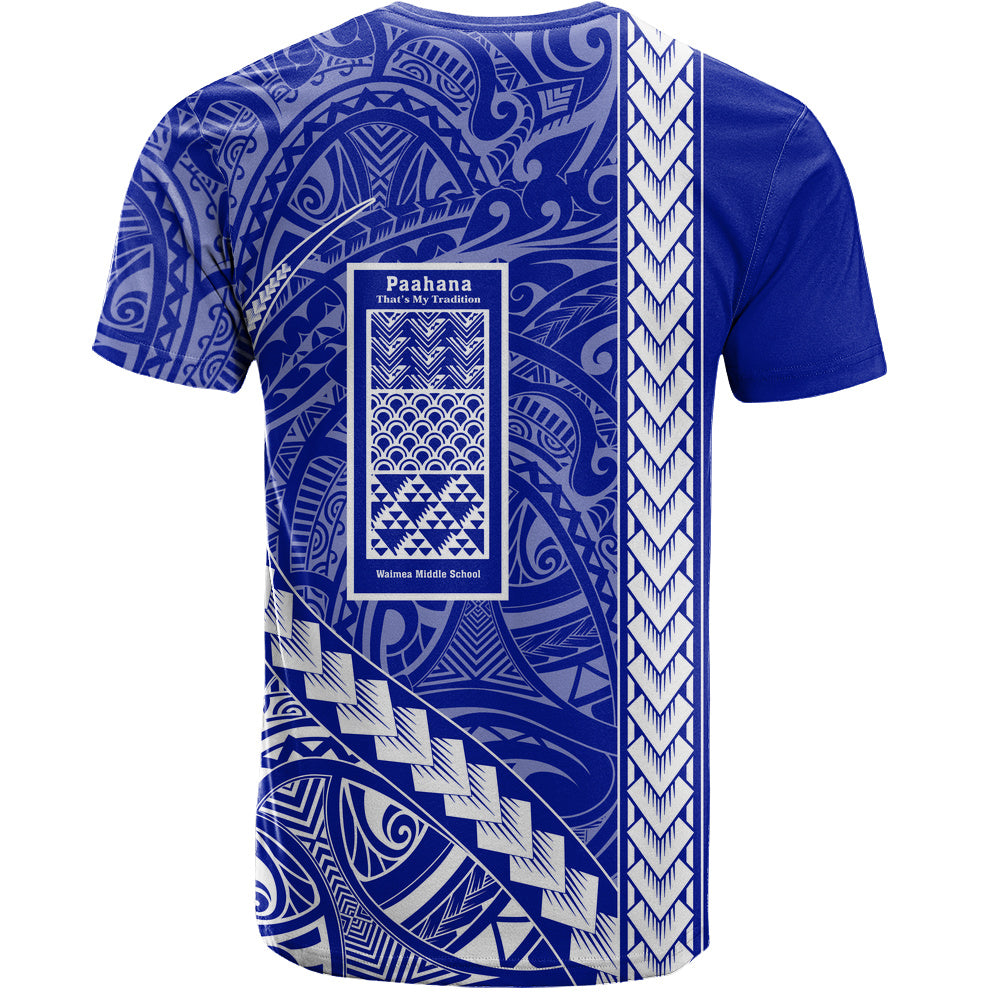Waimea Middle Public Conversion Charter School T-Shirt Tribal Polynesian Pride Style