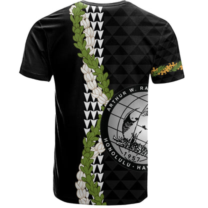 Admiral Arthur W. Radford High School T-Shirt Puakenikeni Maile Flower Lei