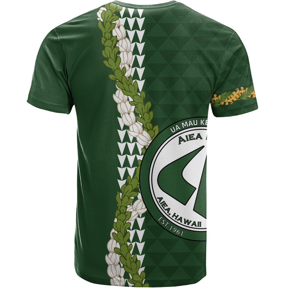 ʻAiea High School T-Shirt Puakenikeni Maile Flower Lei