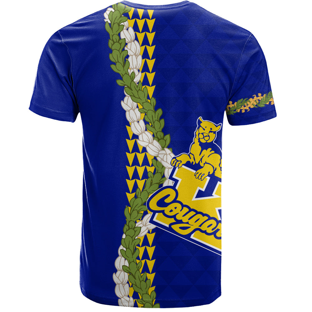 Henry J. Kaiser High School (Hawaii) T-Shirt Puakenikeni Maile Flower Lei