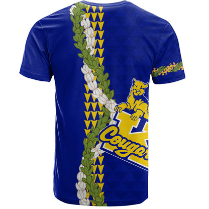 Henry J. Kaiser High School (Hawaii) T-Shirt Puakenikeni Maile Flower Lei