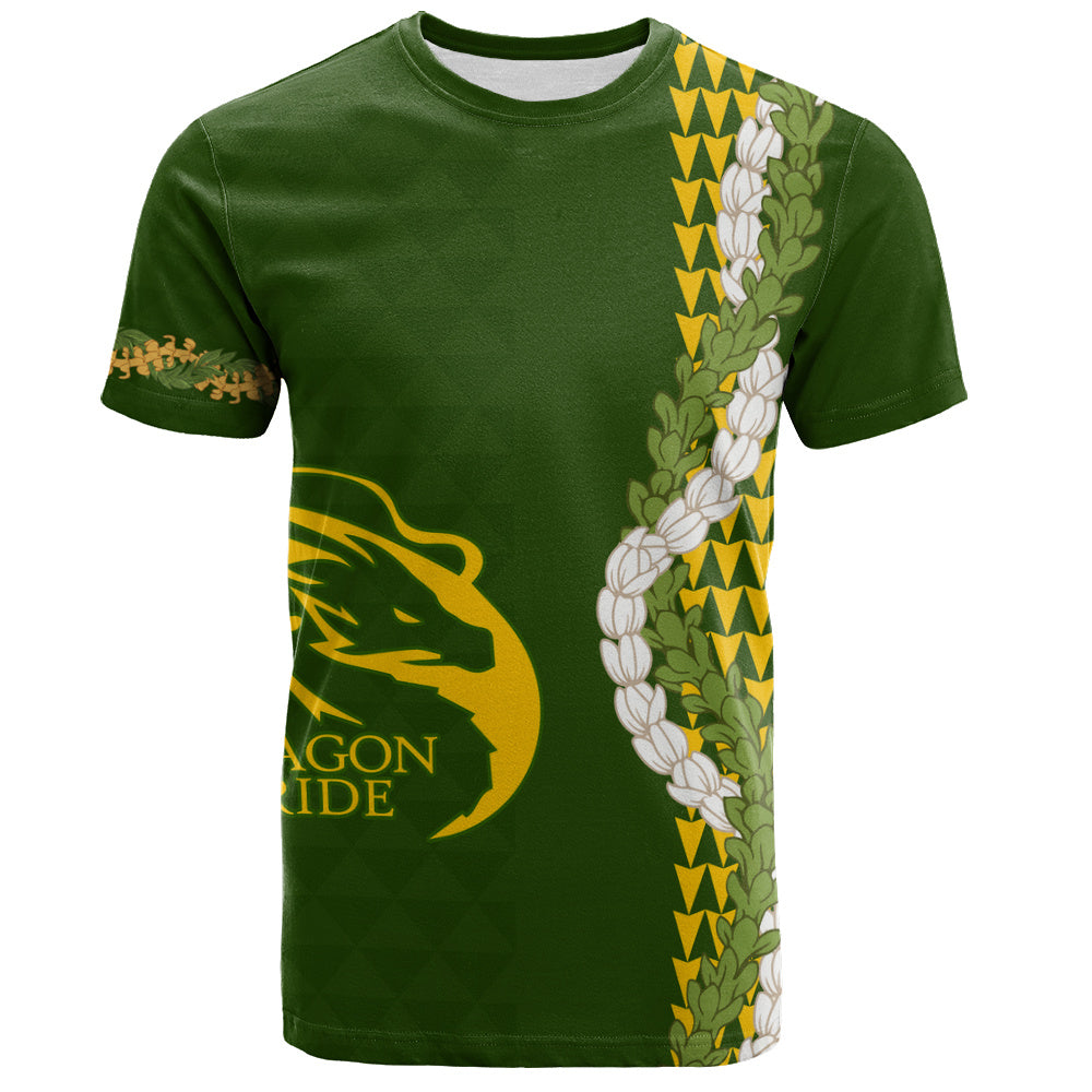 Honokaʻa High & Intermediate School T-Shirt Puakenikeni Maile Flower Lei