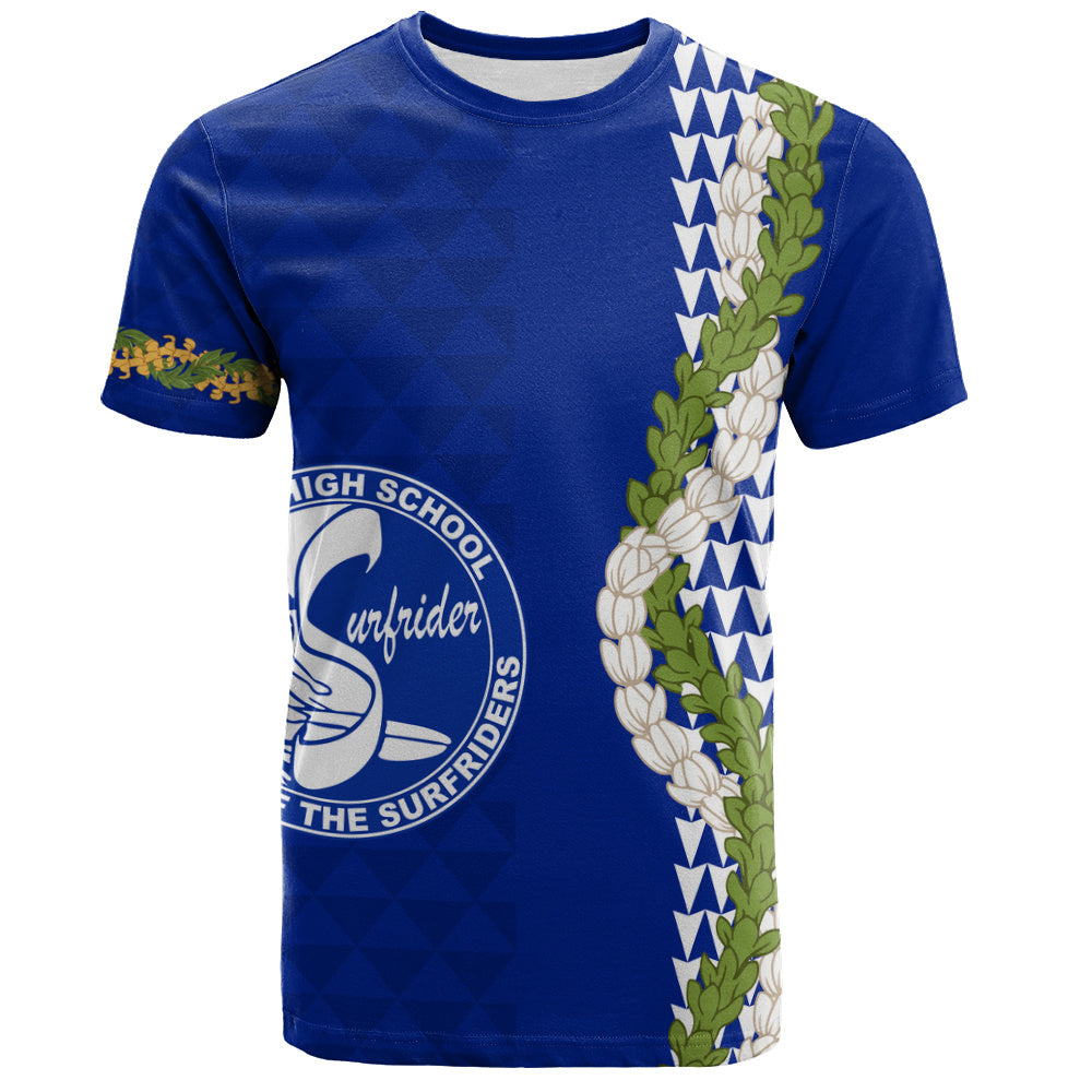 Kailua High School T-Shirt Puakenikeni Maile Flower Lei