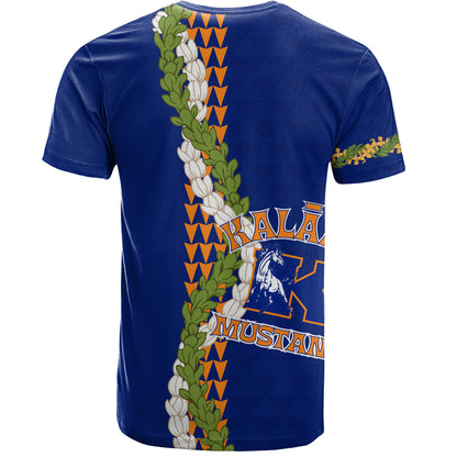 Kalaheo High School T-Shirt Puakenikeni Maile Flower Lei