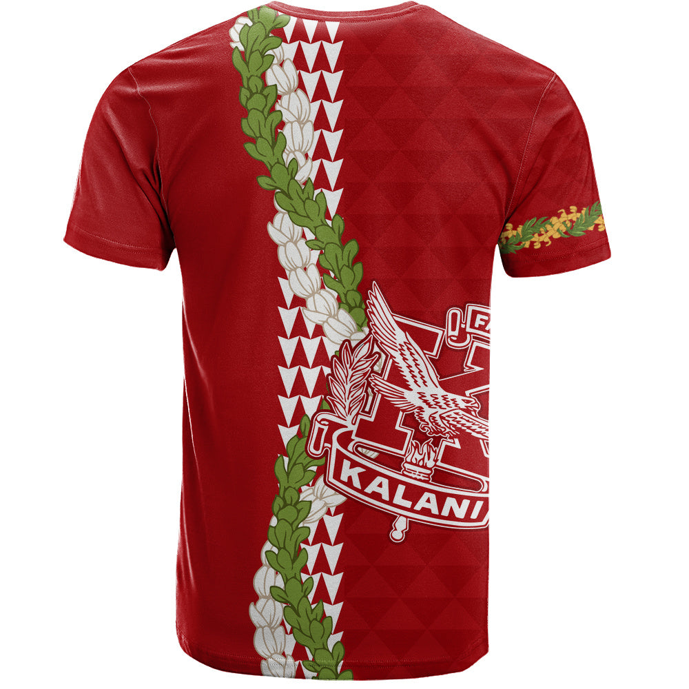 Kalani High School T-Shirt Puakenikeni Maile Flower Lei