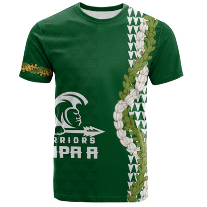 Kapaa High School T-Shirt Puakenikeni Maile Flower Lei