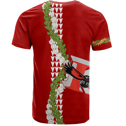 Kauai High School T-Shirt Puakenikeni Maile Flower Lei