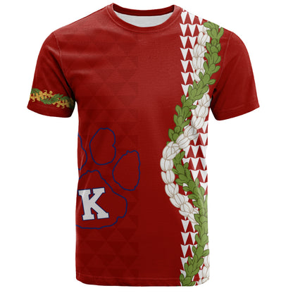 Keaʻau High School T-Shirt Puakenikeni Maile Flower Lei
