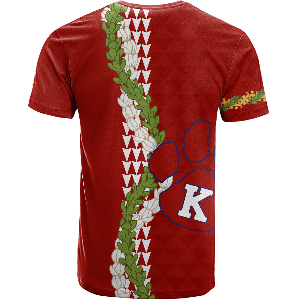 Keaʻau High School T-Shirt Puakenikeni Maile Flower Lei