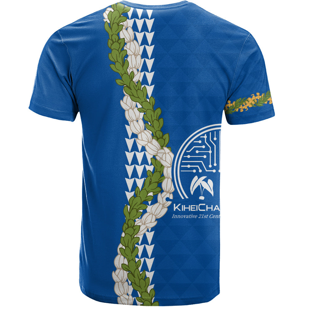 Kihei Charter School T-Shirt Puakenikeni Maile Flower Lei