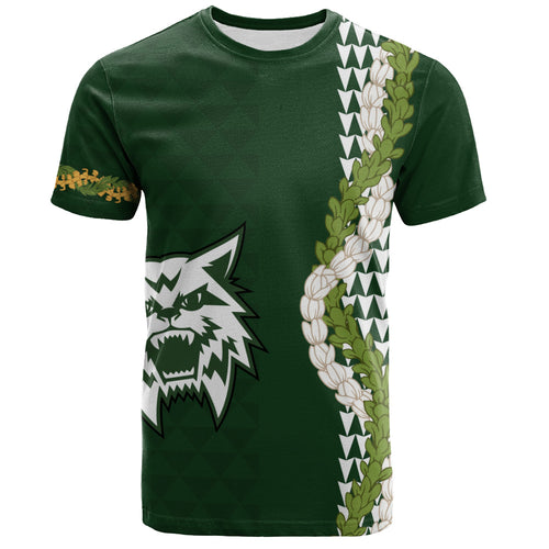 Konawaena High School T-Shirt Puakenikeni Maile Flower Lei