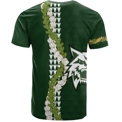 Konawaena High School T-Shirt Puakenikeni Maile Flower Lei