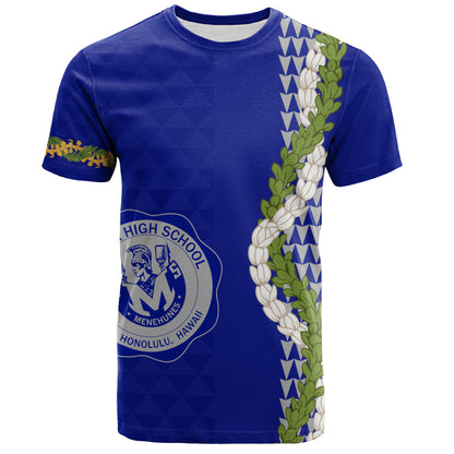 moanalua high school T-Shirt Puakenikeni Maile Flower Lei