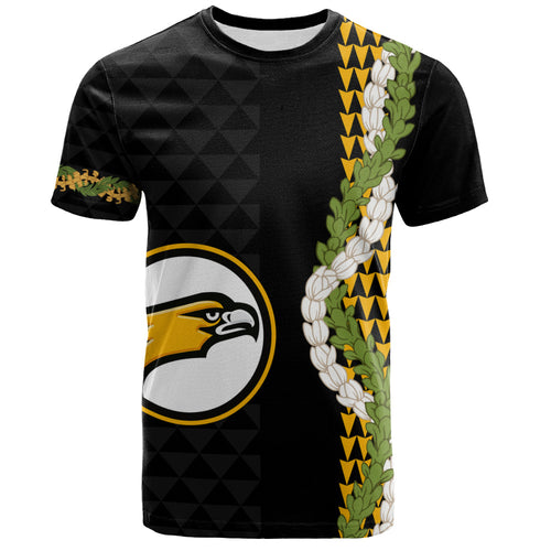 Nanakuli High and Intermediate School T-Shirt Puakenikeni Maile Flower Lei