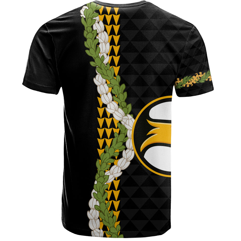 Nanakuli High and Intermediate School T-Shirt Puakenikeni Maile Flower Lei