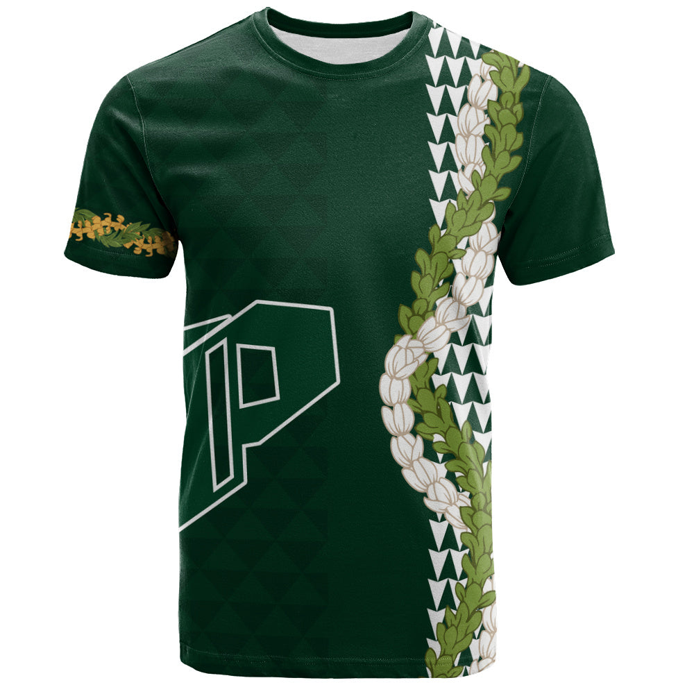 Pahoa High and Intermediate School T-Shirt Puakenikeni Maile Flower Lei