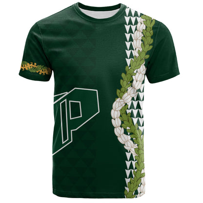 Pahoa High and Intermediate School T-Shirt Puakenikeni Maile Flower Lei