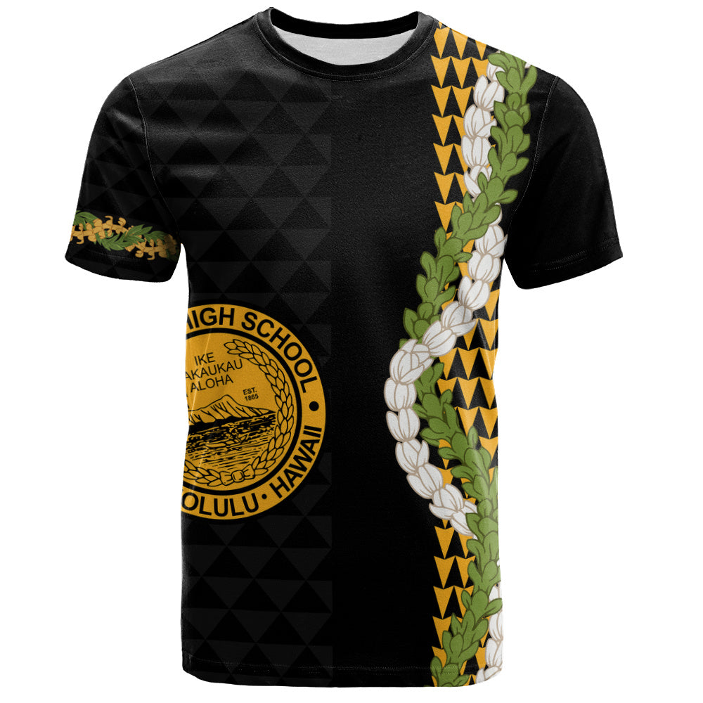President William McKinley High School T-Shirt Puakenikeni Maile Flower Lei