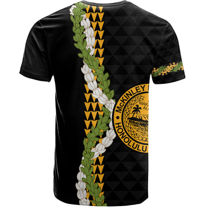 President William McKinley High School T-Shirt Puakenikeni Maile Flower Lei