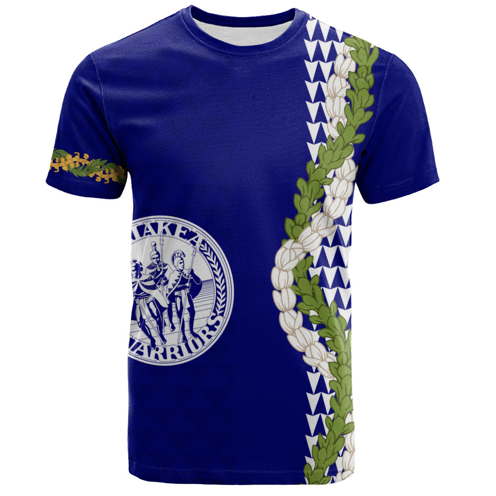 Waiakea High School T-Shirt Puakenikeni Maile Flower Lei