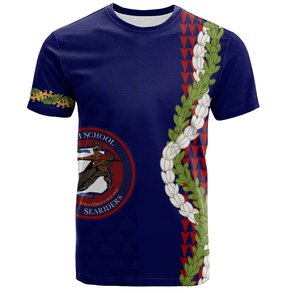 Waianae High School T-Shirt Puakenikeni Maile Flower Lei