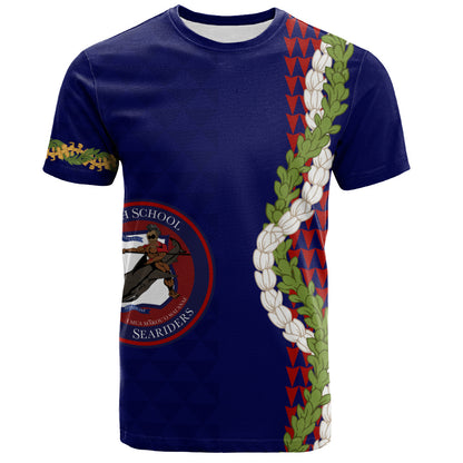Waianae High School T-Shirt Puakenikeni Maile Flower Lei