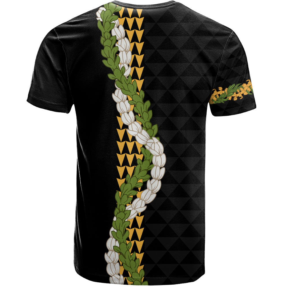 Hawaii T-Shirt Turtle Puakenikeni Maile Flower Lei