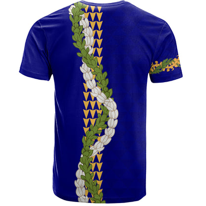 Hawaii T-Shirt Turtle Puakenikeni Maile Flower Lei
