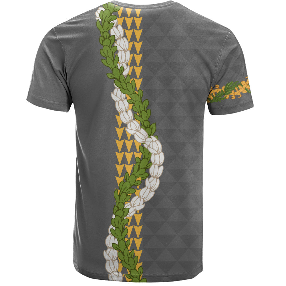 Hawaii T-Shirt Turtle Puakenikeni Maile Flower Lei