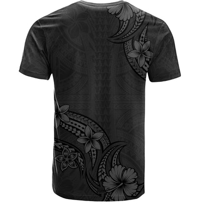 Hawaii T-Shirt Plumeria Tribal Wave