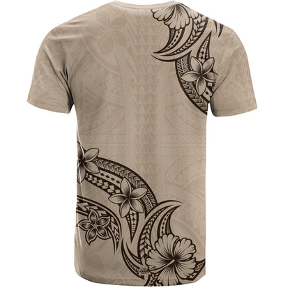 Hawaii T-Shirt Plumeria Tribal Wave